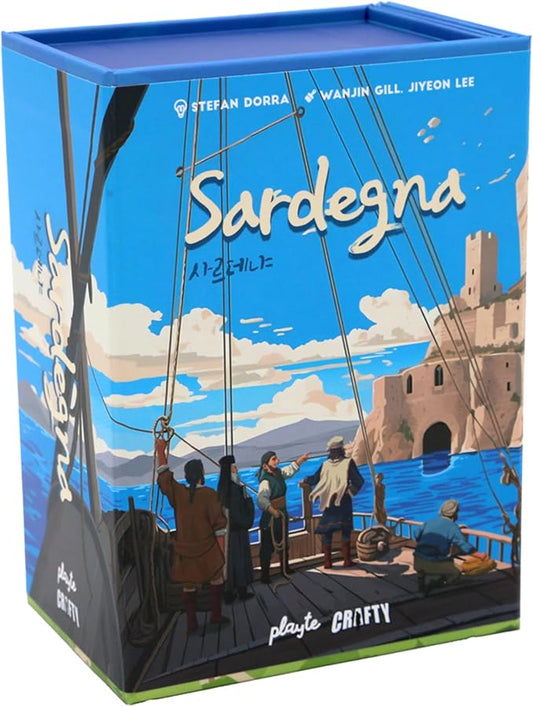 Crafty Games Sardegna Dynamic Area Control Board Game by Stefan Dorra, 2-4 Players, Ages 15+, 30 Minute Play time