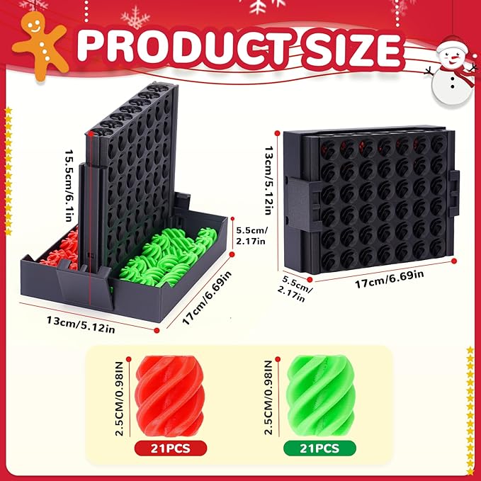 3D Printed 4 in a Row Game, 7inch Spiral Connect Game, Classic Strategy Board Game for 2 Player, Four in a Row Game for Stress Relief Toy, Travel Game for Ages 6 Up