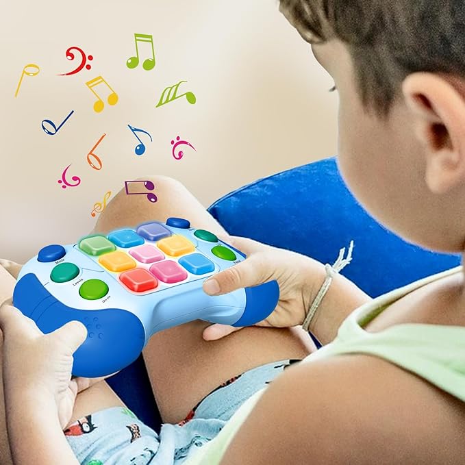 Fast Push Bubble Game, Quick Push Pop Light Up Game, Handheld Pro Game Machine Toys for Kids, Sensory Fidget Toys, 5 Modes Birthday Gifts for 6 7 8 9 Year Old Boys & Girls