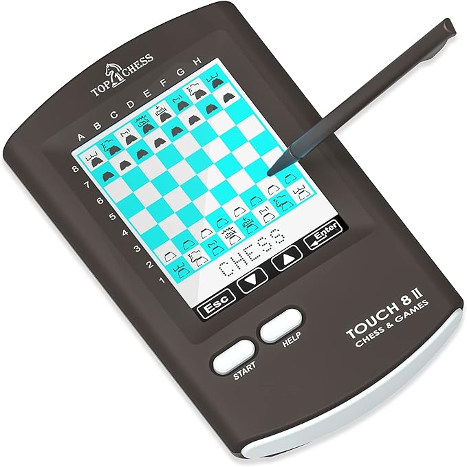 Top 1 Chess Touch Electronic Chess, Strategy Games Computer Kids Improving Chess Skills for Kids and Adults, Portable Travel Chess Perfect Birthday or Xmas Gift