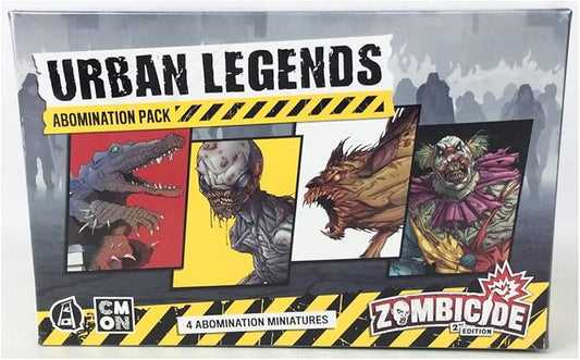 CMON Zombicide 2nd Edition Urban Legends ABOMINATIONS Pack - Face Your Worst Nightmares with Four Terrifying New Foes! Cooperative Strategy Game, Ages 14+, 1-6 Players, 1 Hour Playtime, Made