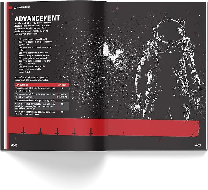 Free League Publishing Death in Space RPG - Hardcover Book - Future Space Role Playing Game, Multicolor