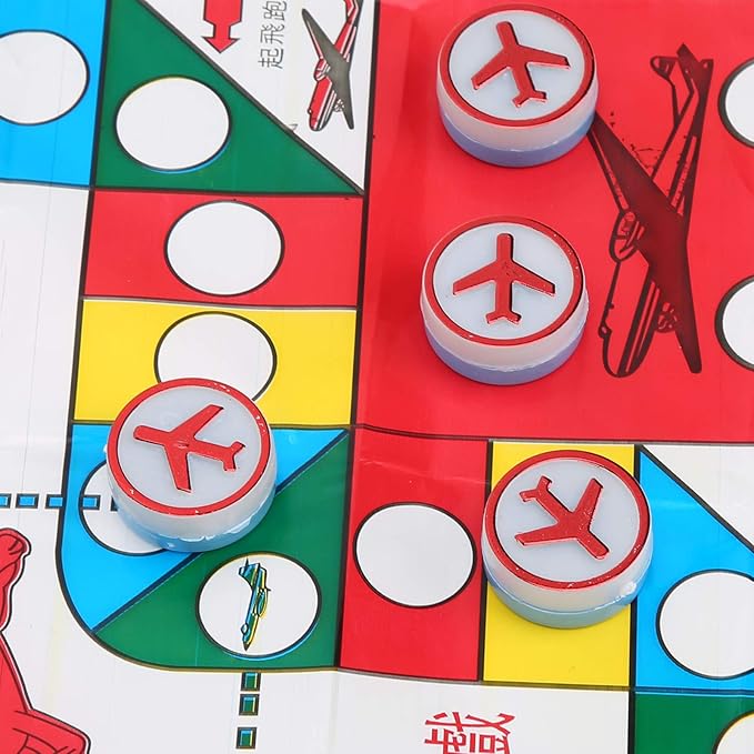 Children Aeroplane Chess, Flying Chess Clear Color for Home and Travel