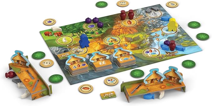 My First Stone Age Board Game - Fun, Educational Prehistoric Adventure! Resource Management Strategy Game, Family Game for Kids & Adults, Ages 5+, 2-4 Players, 15 Minute Playtime, Made by Z-Man Games