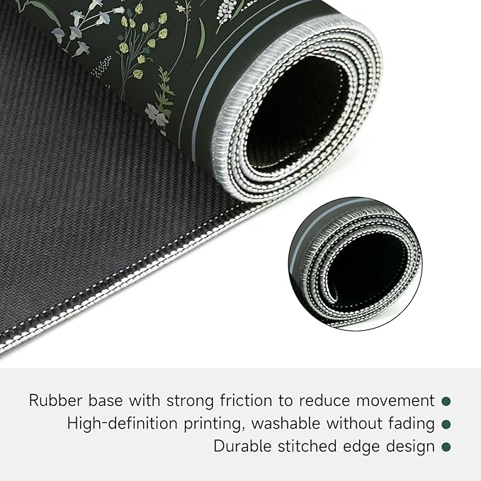 Mahjong Mat for Table - Durable Mahjong Table Cover with Unique Design, Premium Mahjong Accessories, Perfect Mahjong Gifts for Women, Game Mat for Mahjong and Board Game Enthusiasts (Forest Night)