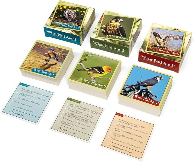 Outset Media What Bird Am I? – The Bird Identification Game – Contains 300 Cards for 2 or More Players Ages 14 and up