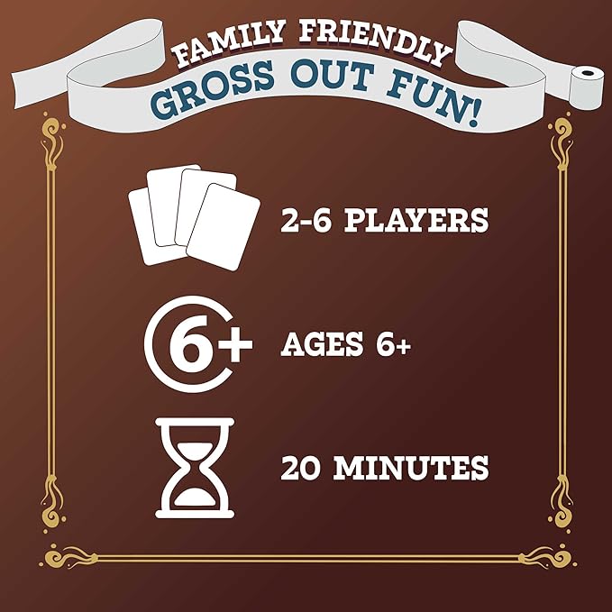 Paper House: Go Poo! The Game - Laugh Out Loud Funny Card Collection Game, Family Game Night, Hilarious Toilet Humor, Adults Kids Age 6+, 2-6 Players