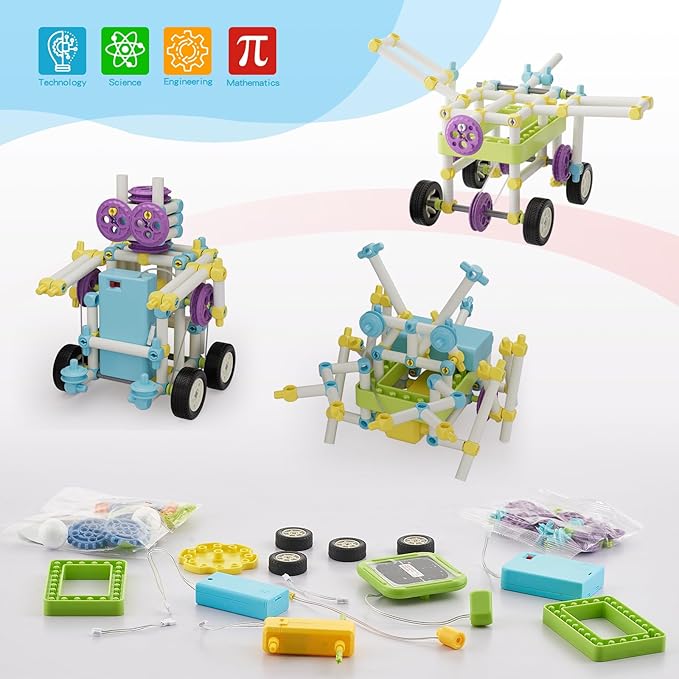 STEM Building Kit for Kids, 430 Pieces Engineering Kits for Kids Age 8-12
