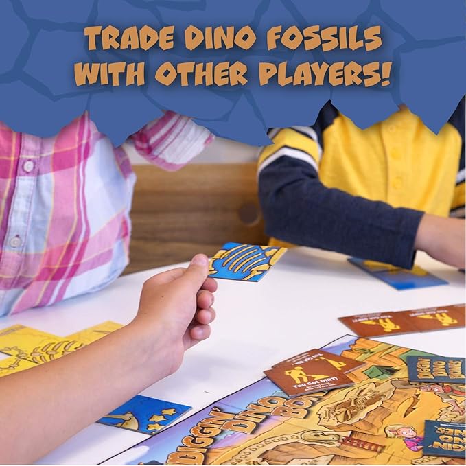 Continuum Games - Digging Dino Bones Board Game, Kids Aged 4 & Up