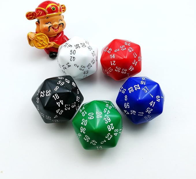 Complete Polyhedral Dice Set of 12pcs D3-D60 60 Sides RPG Dice Set Opaque Red D3 D4 D6 D8 D10 D% D12 D20 D24 D30 D50 D60