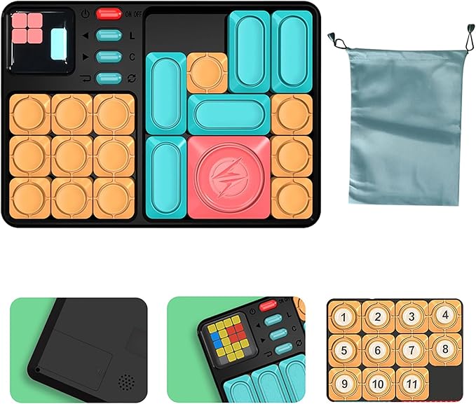 Super Slide Puzzle Games, Original 500+ Challenges Brain Teaser Puzzle, Electronic Puzzle，Travel Games Birthday Gifts for Boys Girls