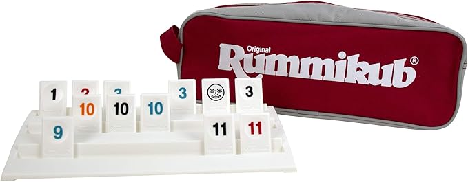 Rummikub - The Complete Original Game With Full-Size Racks and Tiles in a Durable Canvas Storage/Travel Case by Pressman - Amazon Exclusive