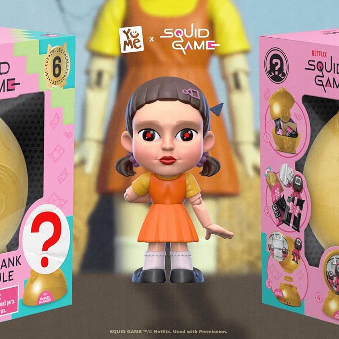 YuMe Squid Game Blind Box Capsule: Collectible Mystery Figurines, Official Netflix Merchandise, Surprise Toy Set for Fans – Ideal Holiday & Birthday Gift (1)