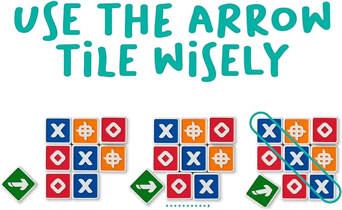 Trixo — Fast-Paced Tile Stacking Strategy Game by FlexiQ, Brain Teasers for Kids 7+, Board Games for Family Night