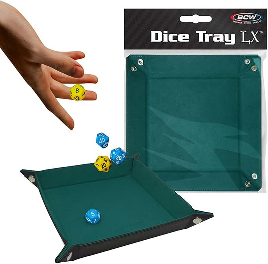BCW Square Dice Tray - Teal | 7x7 Inches | Ideal for Dungeons and Dragons, Pathfinder, etc | Dice Rolling Tray Gaming Accessory for Tabletop RPGs and Board Games…