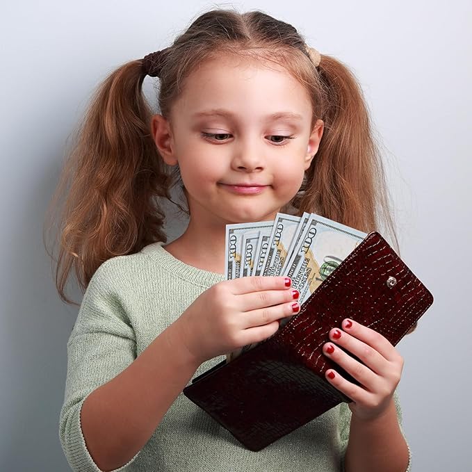 140Pcs Prop Money Play Money, Number Learning Toy for Music Video, Develops Early Math Skills, Prop Money for Board Game, Parties, and Magicians