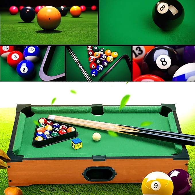 Mini Pool Table for Kids Small Billiards Game Table Top Pool Table Toy for Cat Gift for Kids Cat Pool Table Toy