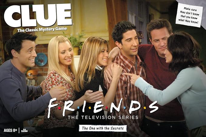 CLUE: Friends | Solve The Mystery in This Collectible Clue Game | Featuring Characters & Locations from Friends TV Sitcom Series | Officially-Licensed Friends TV Show Game & Merchandise