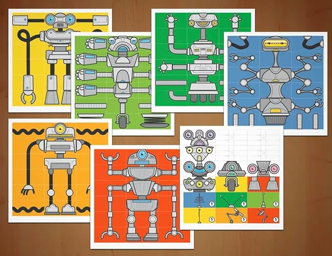 Golden Bell Studios Robots On The Line: The Game of Building and Selling Robots! Tile Game