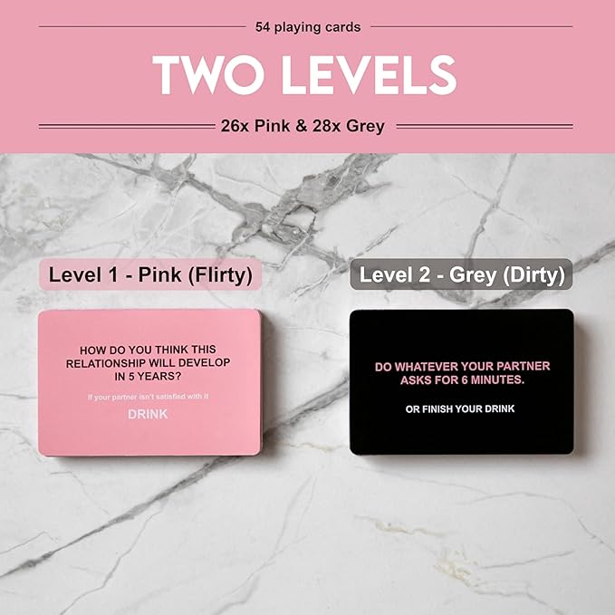 Drunk Lovers - Couples Games Couples Card Game for Date Night, 54 Game Cards, Couple Games and Couples Games for Adults