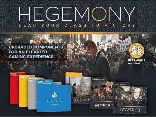 Hegemonic Project: Hegemony: Card Dividers - Game Accessory for Hegemony The Board Game, Organize Your Game with 20 Cardboard Dividers in 7 Designs