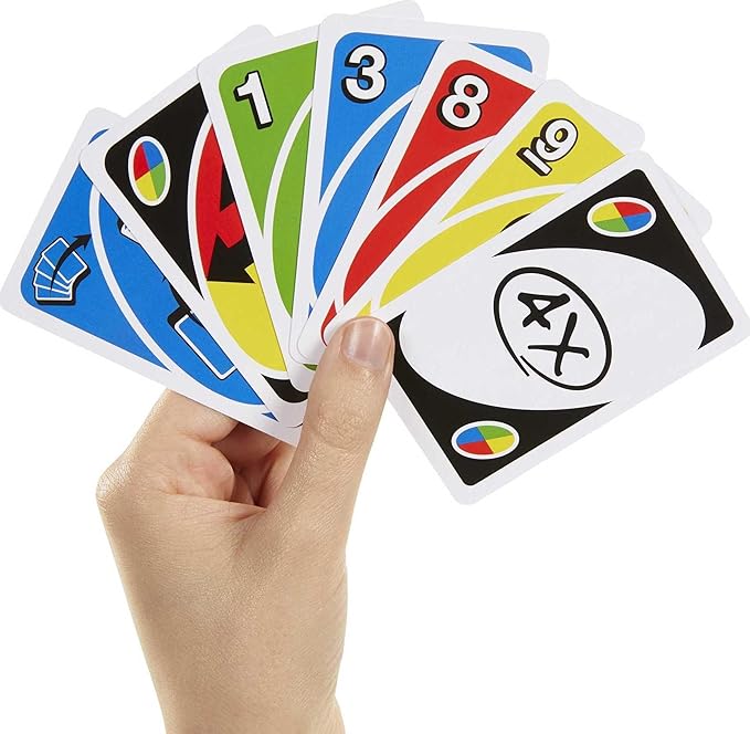 Mattel Games UNO Attack Mega Hit Card Game with Random-Action Launcher with Lights & Sounds & 112 Cards, Kid, Teen & Adult Game Night Gift Ages 7 Years & Older (Amazon Exclusive)