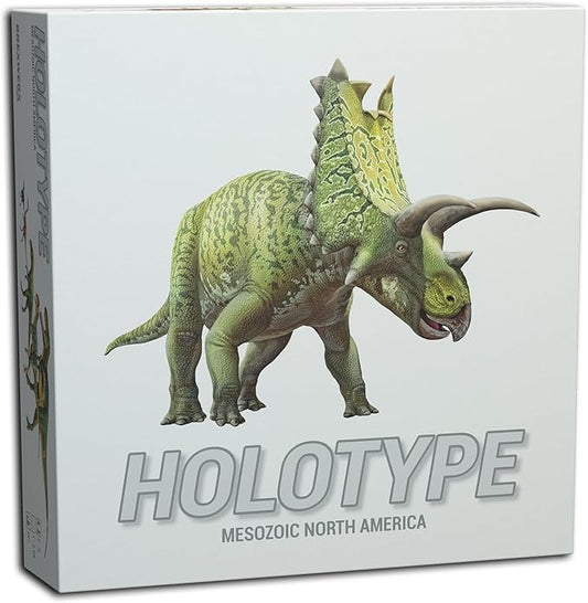 Holotype: Mesozoic North America - Base Game, Strategy Board Game, Worker Placement, Paleontologist Dino Game, Ages 14+, 2-5 Players