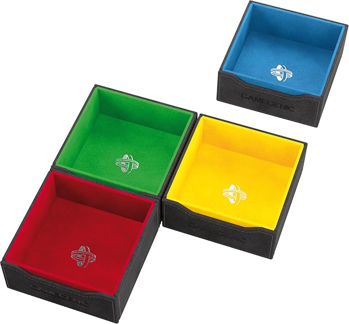 Token’s Lair - Premium All-in-One Token Box with Integrated Dice Tray for Ultimate Gaming Experience, Multifunctional Storage for Game Tokens, Dice and Accessories, Black Color, Made by Gamegenic