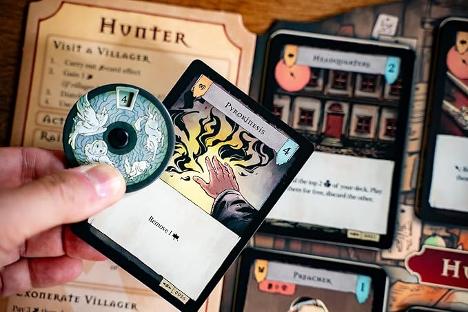 Pagan: Fate of Roanoke - Dueling Witch & Hunter Asymmetrical Deduction Card Game Filled with Intrigue & Mystery, 2 Players, 60 Mins