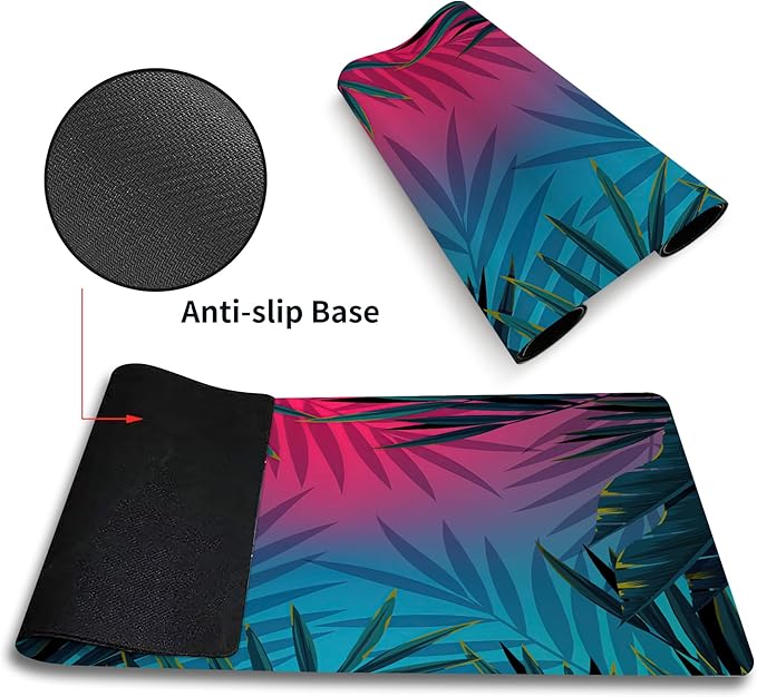 MTG Playmat Forest, TCG Game Play Mat for MTG Landscape Trading Card Smooth Cloth Surface Mousepad Battle Game 23.6X 13.7 inches