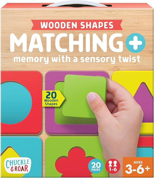 Chuckle & Roar Sensory Wooden Puzzle Matching Edition