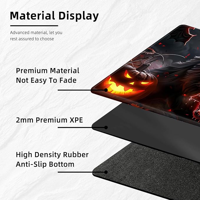 for MTG Playmat with Storage Bag, for TCG Playmat and Playing Card Mat for Magic Board Games, Non-Slip Werewolf Desk Mat, Stitched Edges Game Mat, Rollable & Foldable Card Playmat