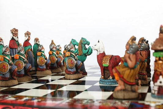 Handcrafted Wood Chess Set - Travel-Friendly Luxury Edition with Artisan Design - Classic Strategy Board Game