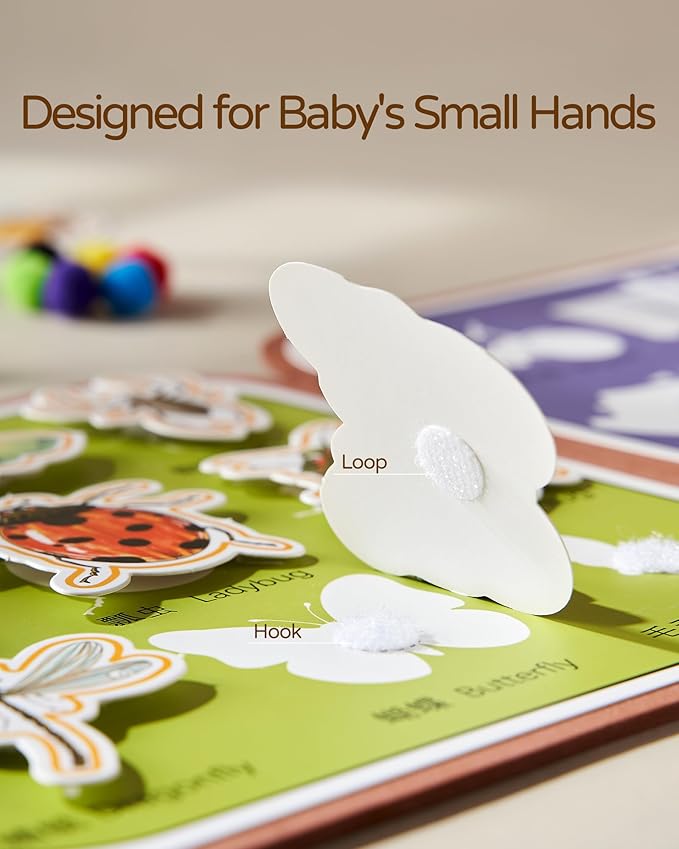 2-in-1 Busy Board Montessori Toys for Toddlers, Reusable Water Painting Books, Busy Book Sensory Toys Birthday Gifts Ages 1-4 Year Old, Kids Learning Educational Toy Travel Activities