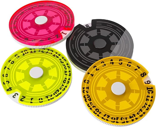 Gamegenic Life Counter – Life Counters Set of 4 Single Dials – Smooth & Tough – Compatible with Magic The Gathering Commander Deck, Marvel Champions – Play MTG, TCG, LCG
