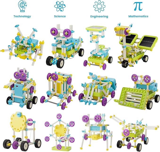 STEM Building Kit for Kids, 430 Pieces Engineering Kits for Kids Age 8-12