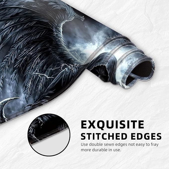 for MTG Playmat with Storage Bags, Card Playmat for TCG Card Playing Game,Rollable & Foldable for PTCG and Board Game Mat for Cards,Non-Slip Scary Skeleton Desk Mat for Home Office