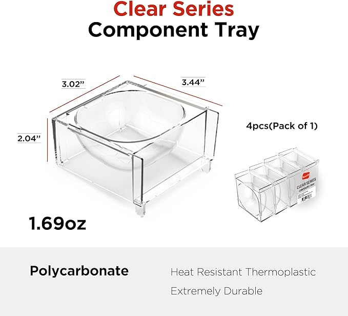 Modular Board Game Trays [4 Pack], Connectable Board Game Components, Token Trays, Game Organizer Holders for Small Game Pieces, Tokens, Dice, Bits, Board Game Accessories