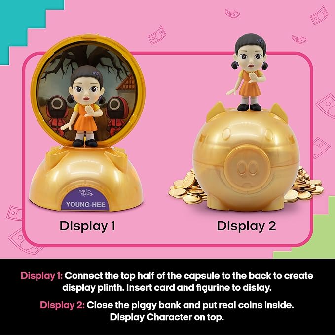 YuMe Squid Game Blind Box Capsule: Collectible Mystery Figurines, Official Netflix Merchandise, Surprise Toy Set for Fans – Ideal Holiday & Birthday Gift (1)
