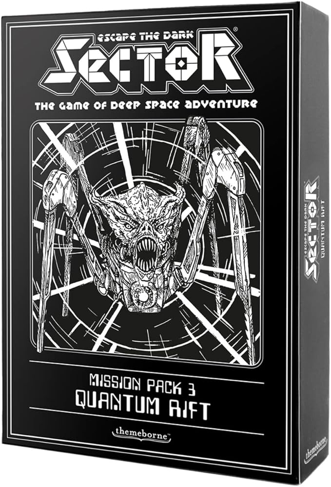 Escape The Dark Sector Board Game Quantum Rift Mission Pack 3 - Navigate Time and Space! Cooperative Sci-Fi Adventure Game for Adults, Ages 14+, 1-4 Players, 45 Min Playtime, Made by Themeborne