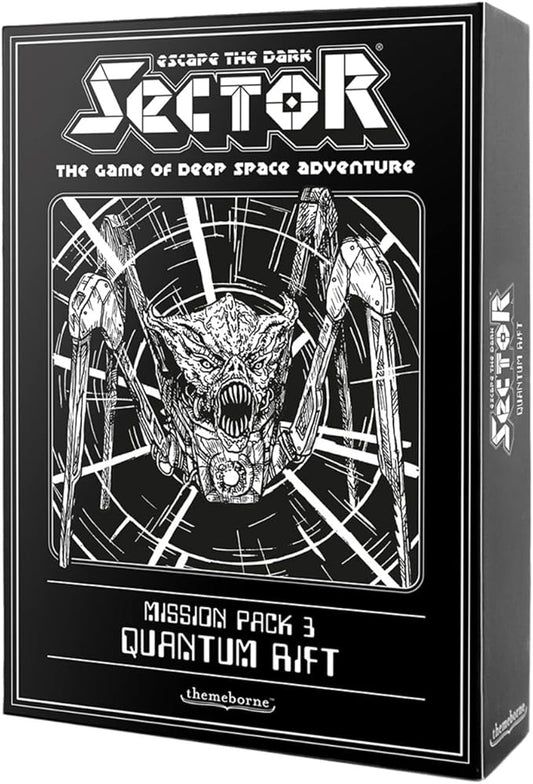Escape The Dark Sector Board Game Quantum Rift Mission Pack 3 - Navigate Time and Space! Cooperative Sci-Fi Adventure Game for Adults, Ages 14+, 1-4 Players, 45 Min Playtime, Made by Themeborne