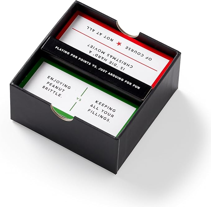 Brass Monkey Debatable Holiday Edition – Social Party Game with 400 Holiday Topics to Argue About, 2+ Players