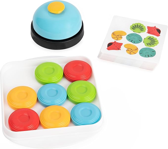 Quick Pucks, Pattern Matching On-The-Go Puzzle Game, for Adults and Kids Ages 8 and up