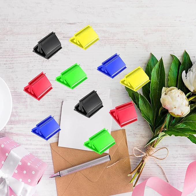 100Pcs Plastic Game Card Stands Board Markers Plastic Card Holder for Board Game,DIY Game Card,Party Favor,Home or Office Organization
