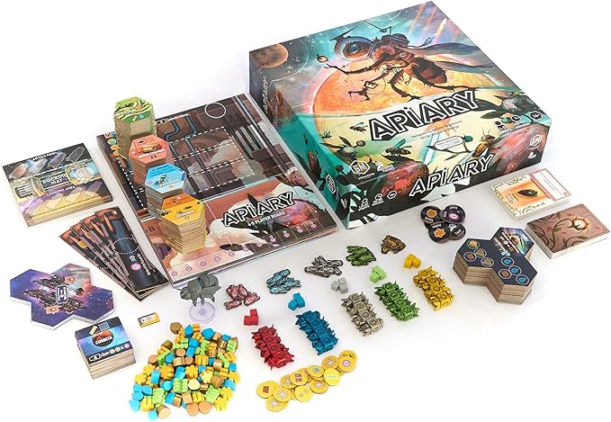 Stonemaier Games: Apiary (Base Game) by Connie Vogelmann | A Strategy Board Game About Hyper Intelligent Bees in Space | Build Your Hive, Explore Outer Space, Grow Your Colony | 1-5 Players, 90 Mins