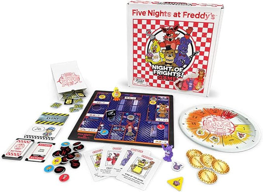 Funko Games Five Nights at Freddy's Night of Frights! Board Game | Includes 4 Sculpted Figures | 2-4 Players, Ages 8+