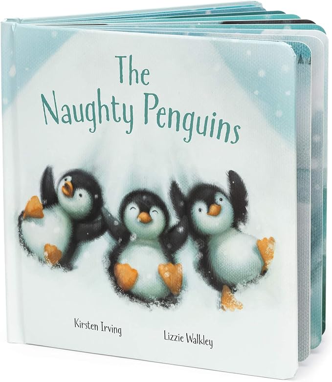 Jellycat The Naughty Penguins: A Baby Board Book Children's Book - Baby Gift