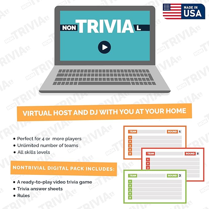 Couch Trivia Game A Fun and Educational Game with Virtual Host for Adults (The Great Gatsby)