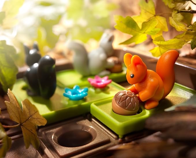 SmartGames Squirrels Go Nuts! Travel Game for Ages 6-Adult