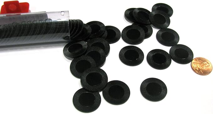 Koplow Games Black Mini Poker Chip 7/8in Tube of 50ea